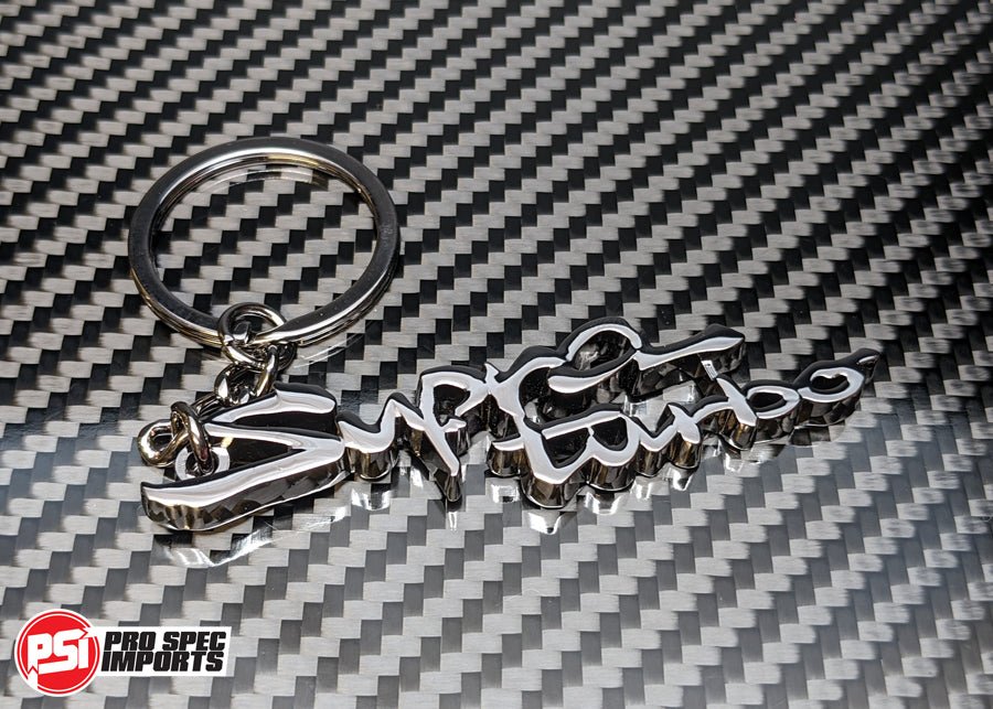 MK4 Supra Turbo Keychain - Pro Spec Imports - Black Shadow Chrome -