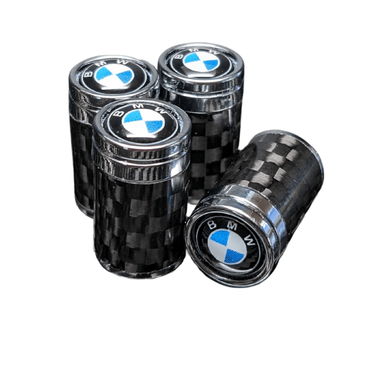BMW Compatible Carbon Fiber Tire Valve Stem Caps X5 X3 X7 M2 M3 M5 E30 E36 E - Pro Spec Imports -
