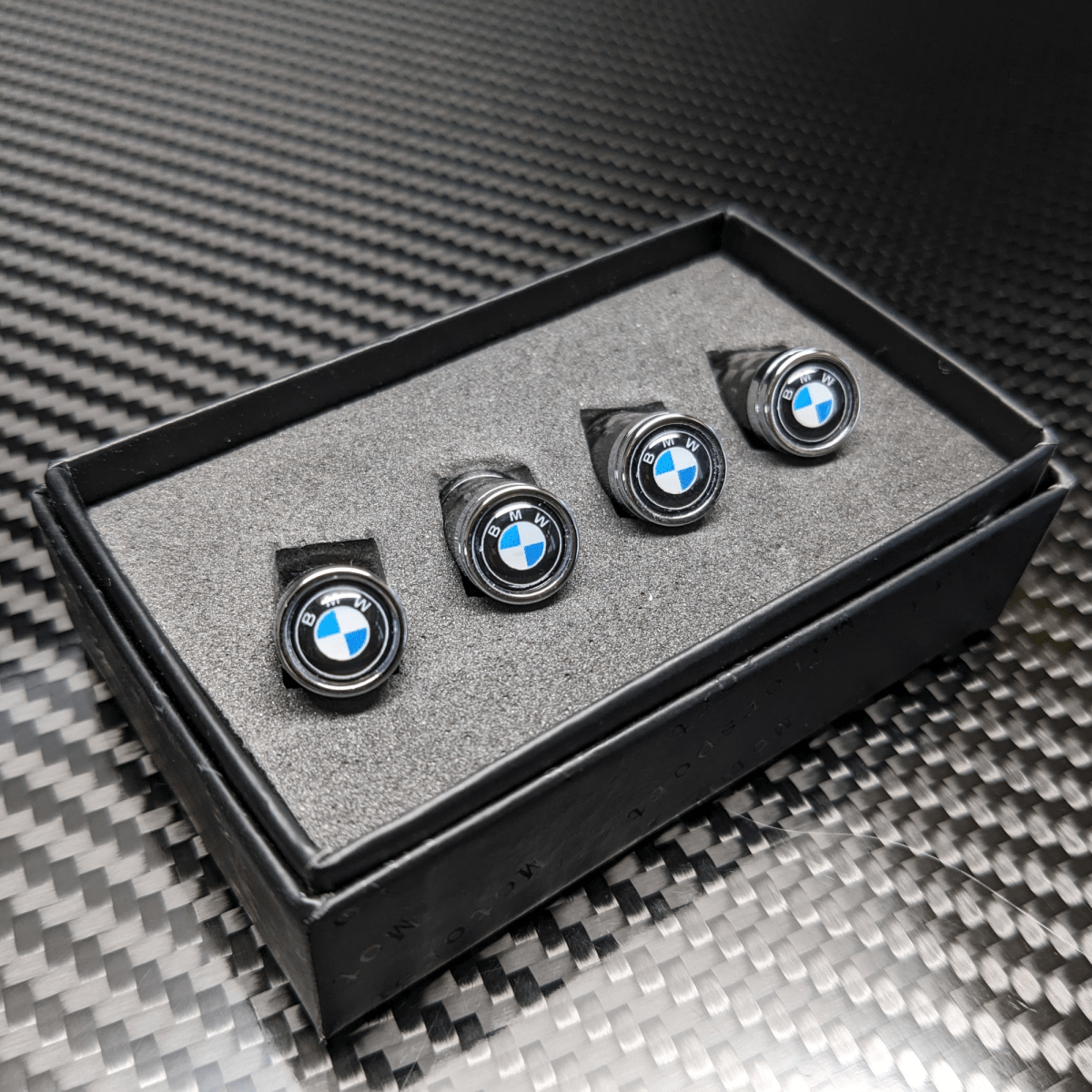 BMW Compatible Carbon Fiber Tire Valve Stem Caps X5 X3 X7 M2 M3 M5 E30 E36 E - Pro Spec Imports -