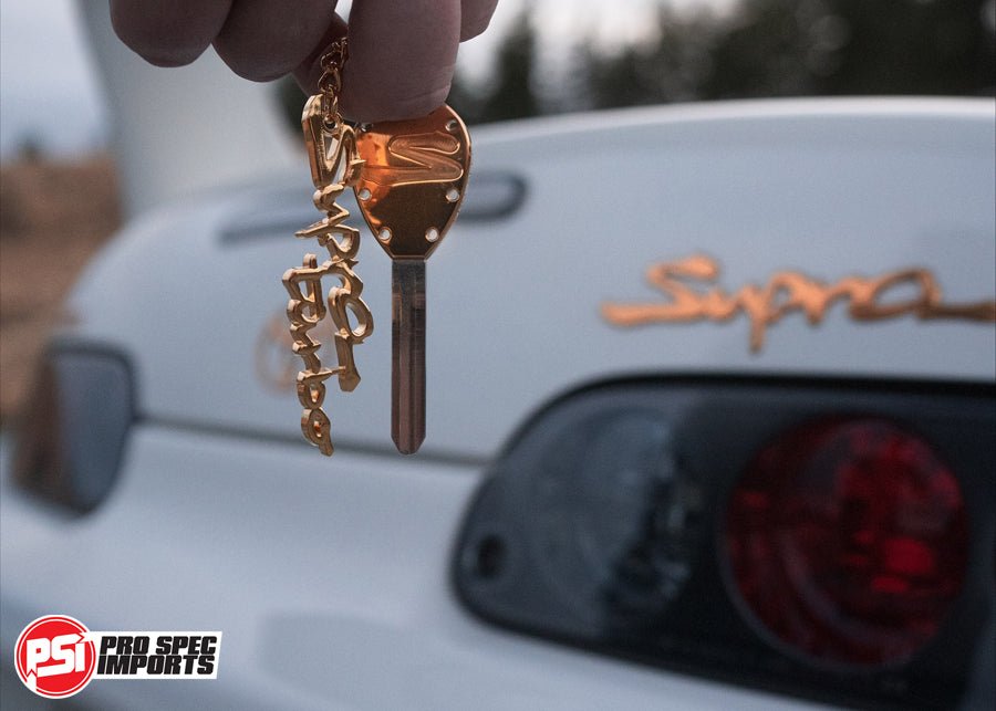MK4 Supra Turbo Keychain - Pro Spec Imports - Silver Chrome -