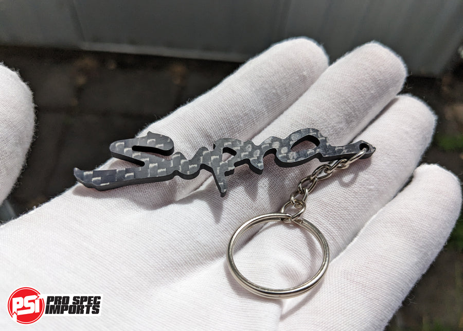 Carbon Fibre Supra Keychain