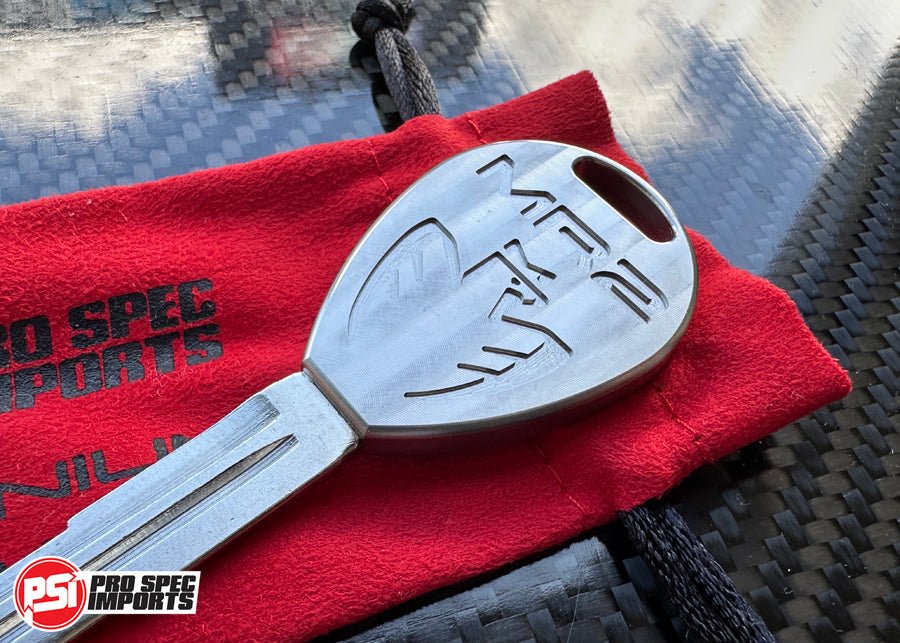 Suit Toyota MR2 SW20 Titanium Key Blank - Machine Finish - Pro Spec Imports -