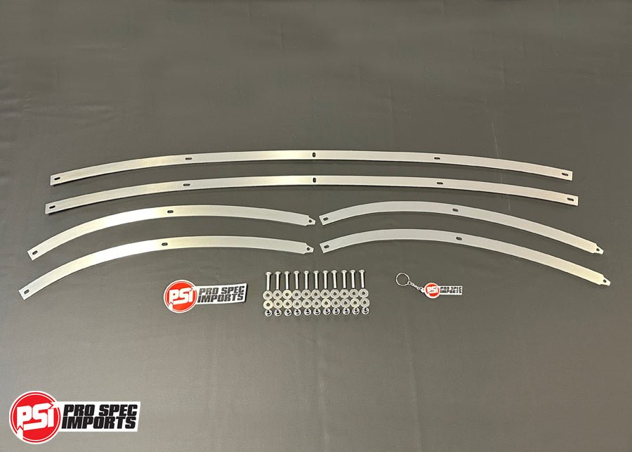 A80 (Mk4) Supra Front Lip Mounting Plate Set and SS Hardware - OEM style - Pro Spec Imports -