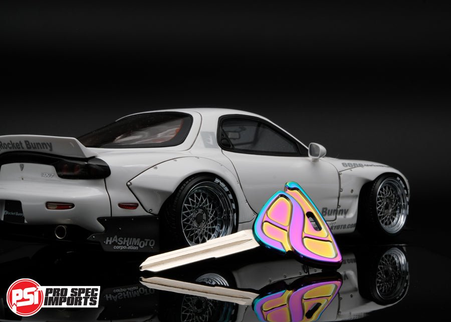 FD3S RX7 Key Blank - 'Neo Chrome PVD' Titanium GR6 - Pro Spec Imports - KEY -