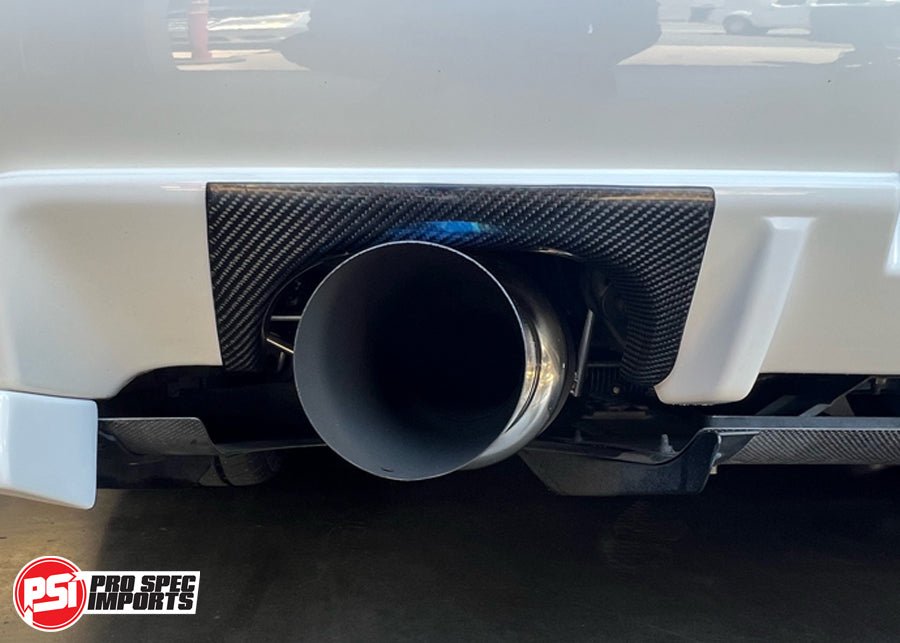 R34 GTR Carbon Fibre Exhaust Shield, Shroud - 3K Twill Weave Pattern - Pro Spec Imports -