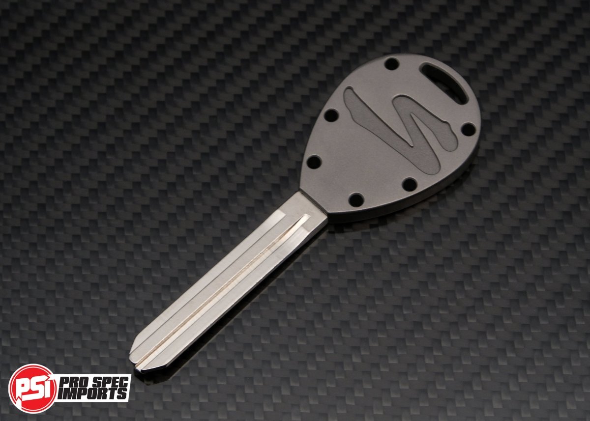 Frosted Titanium GR6 - A80 Supra Key Blank - Pro Spec Imports - 8pc ULTIMATE KEY COMBO - -