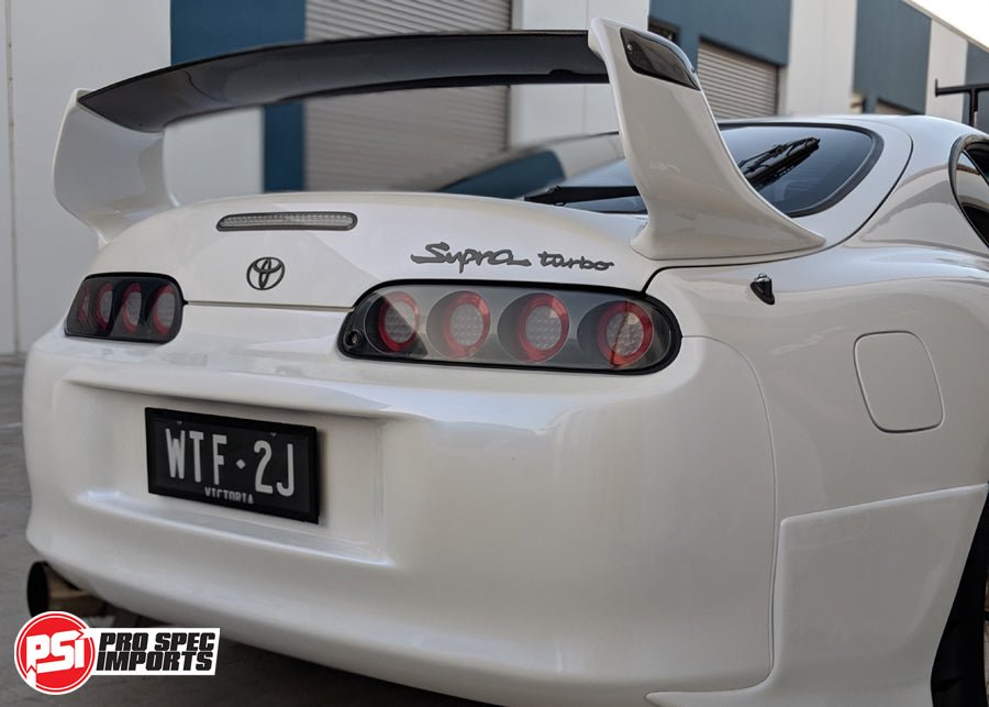 TRD Style Mk4 Supra Wing - Carbon Blade & End Caps, Fiberglass Sides - Pro Spec Imports - -