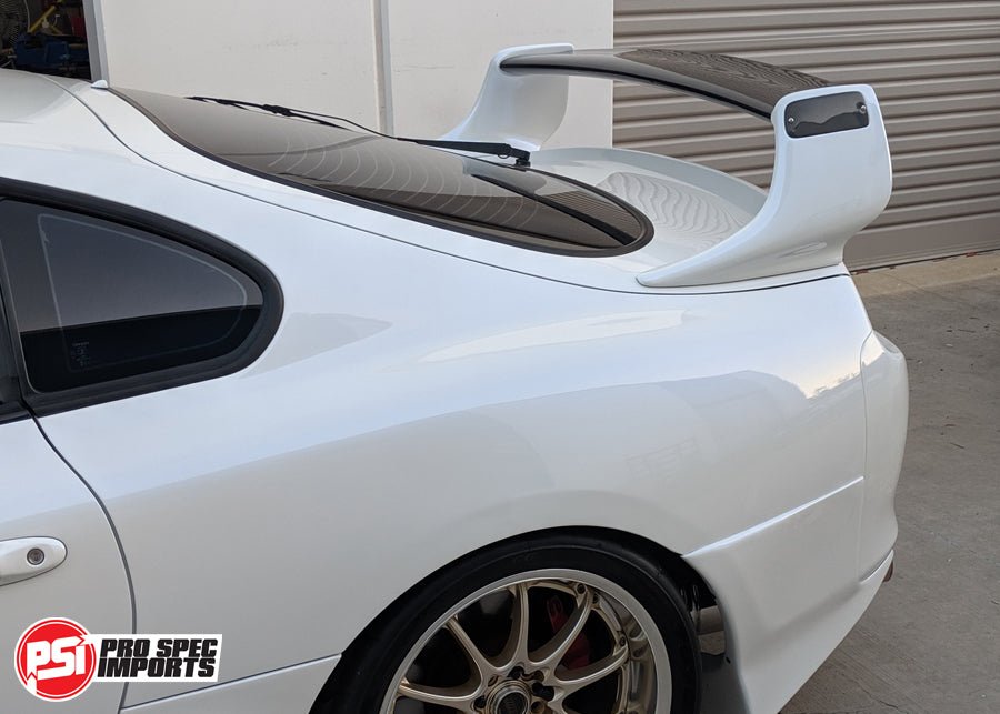 TRD Style Mk4 Supra Wing - Carbon Blade & End Caps, Fiberglass Sides - Pro Spec Imports - -