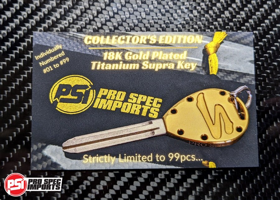 Collectors Edition 18K Gold - Titanium Supra Key - Pro Spec Imports - -