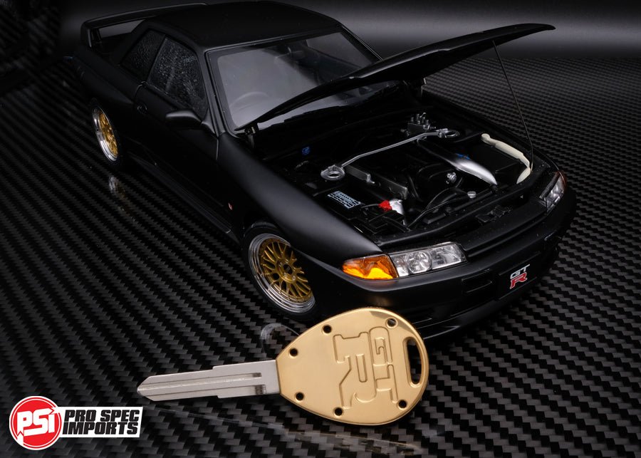 Collectors Edition 18K Gold - Titanium Skyline GTR Key Blank R32 / R33, oem - Pro Spec Imports - Key #-- - -
