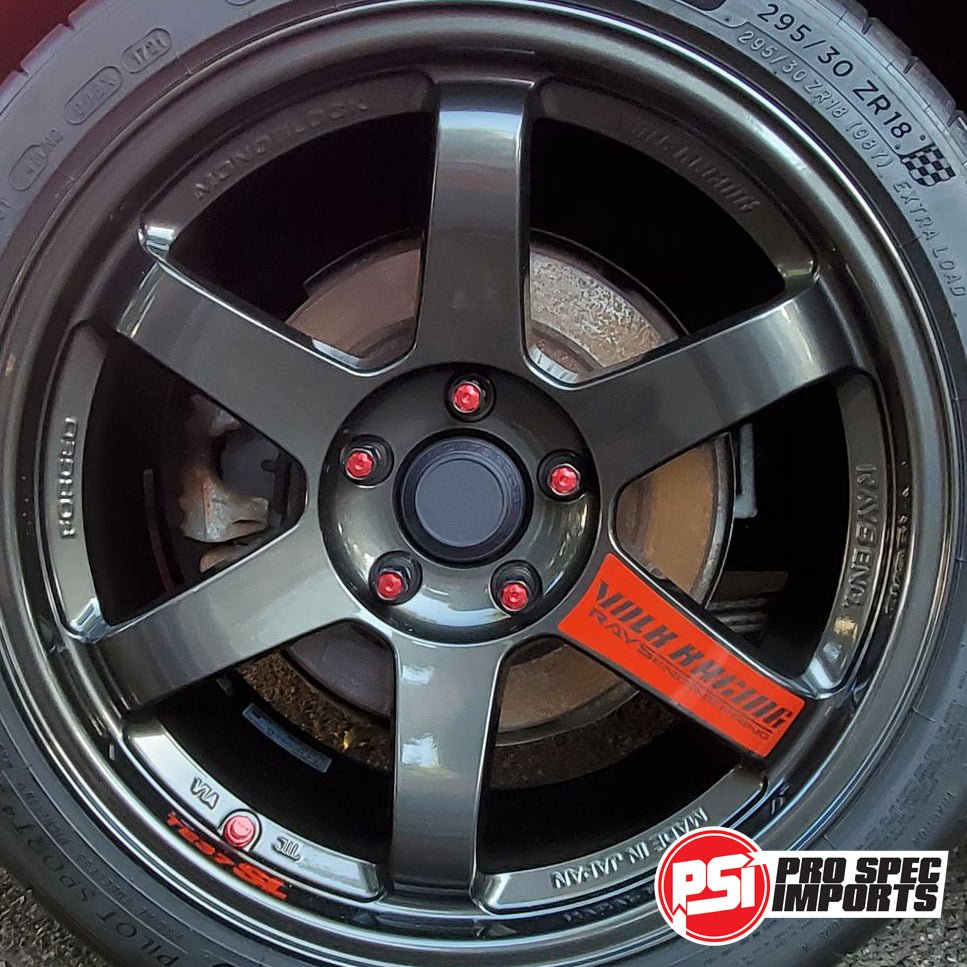 Suit Rays TE37SL and TE37 Centre Caps-Honda, Acura, RSX, Accord, Integra, Civic 64.1 hubring-Pro Spec Imports - Carbon Fibre