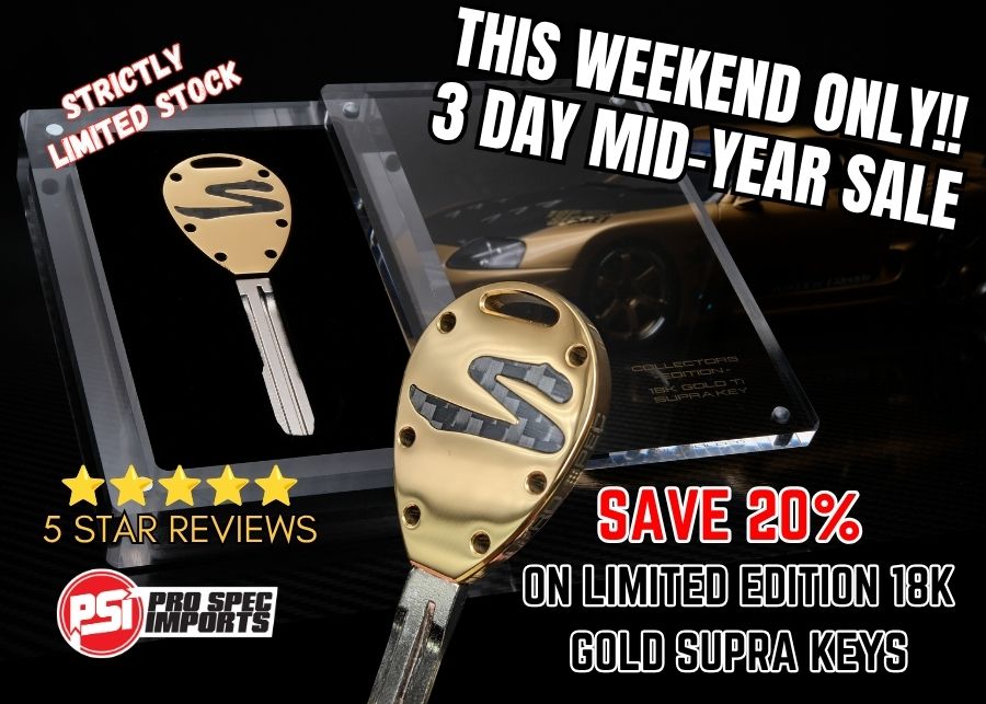 Collectors Edition 18K Gold CF - Titanium A80 (MK4) Supra Key + *ENTRY TO THE GOLD TOP SECRET 1/18 SUPRA GIVEAWAY*