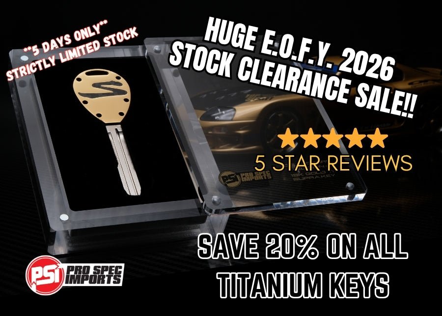Collectors Edition 18K Gold CF - Titanium A80 (MK4) Supra Key + *ENTRY TO THE GOLD TOP SECRET 1/18 SUPRA GIVEAWAY* - Pro Spec Imports - 101 - 