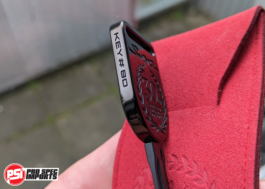 (SOLD OUT) Limited Edition 30th Anniversary A80 Supra Key - PVD Stealth Black Titanium
