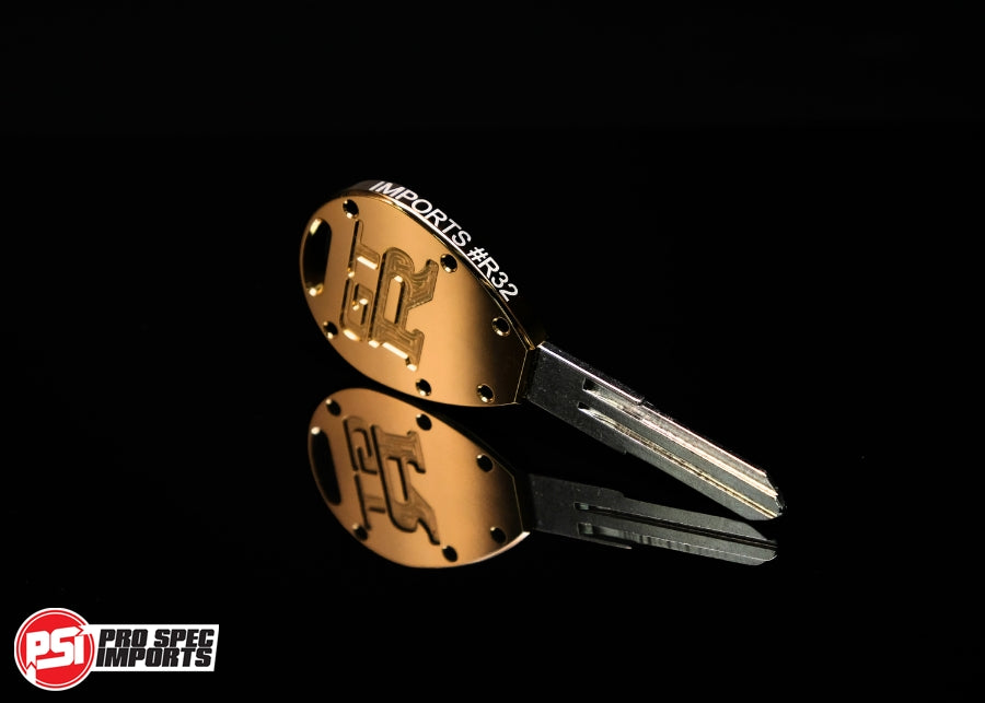 Limited Edition 18K Gold Titanium Skyline GT-R Key Blank for R32 / R33