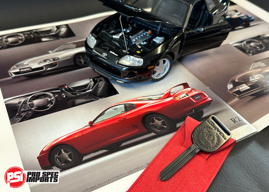 Load image into Gallery viewer, Limited Edition 30th Anniversary A80 Supra Key - PVD Stealth Black Titanium + *ENTRY TO THE ULTIMATE TRD SUPRA COLLECTIBLES GIVEAWAY*
