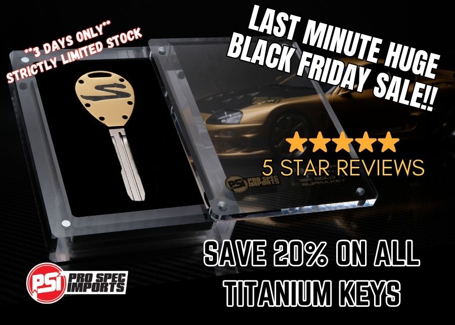 Collectors Edition 18K Gold CF - Titanium A80 (MK4) Supra Key + *ENTRY TO THE GOLD TOP SECRET 1/18 SUPRA GIVEAWAY*