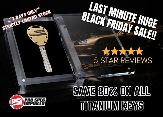 Collectors Edition 18K Gold CF - Titanium A80 (MK4) Supra Key + *ENTRY TO THE GOLD TOP SECRET 1/18 SUPRA GIVEAWAY*