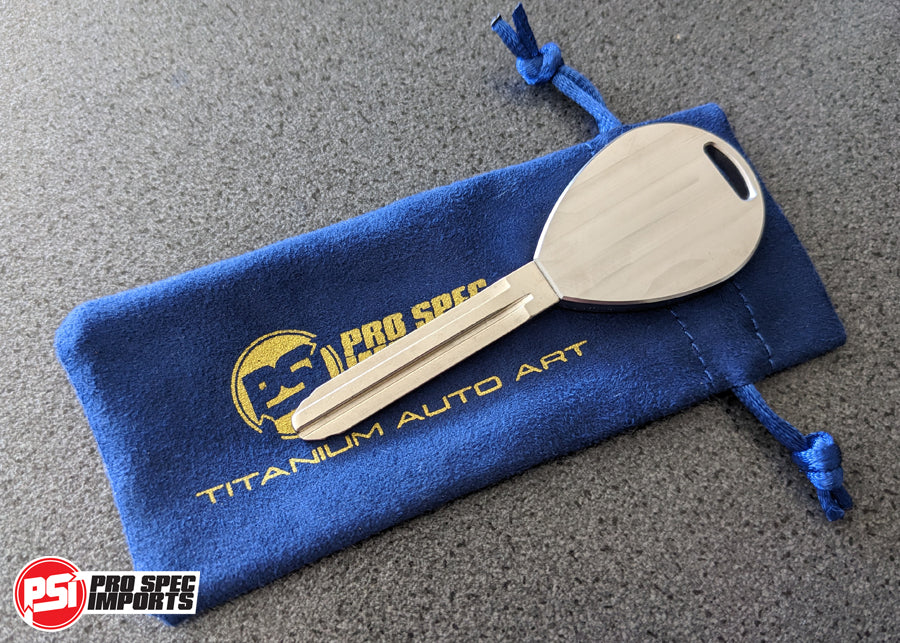 'Blank/Plain Face' Titanium Key - Suit Toyota TOY43 (Fits most 90's-00's Toyota's)