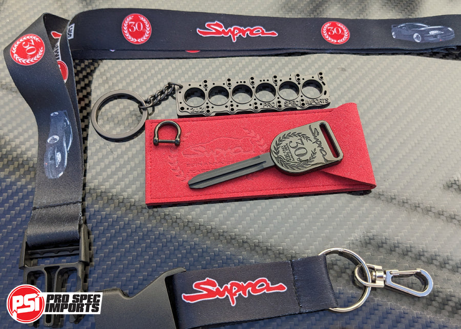 Limited Edition 30th Anniversary A80 Supra Key - PVD Stealth Black Titanium