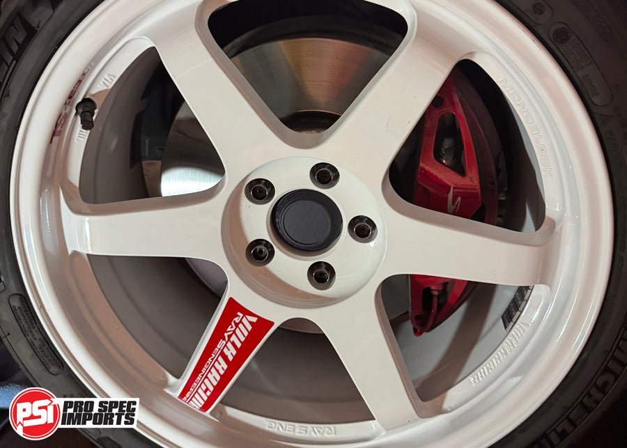 Rays TE37SL Centre Caps - A90 (MK5) Toyota Supra - Plastic, 66.5 to 73.1 Hubcentric - Pro Spec Imports - Plain Top - 