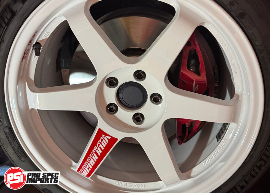 Rays TE37SL Centre Caps - To Suit A90 (MK5) Toyota Supra, 66.5 to 73.1 Hubcentric