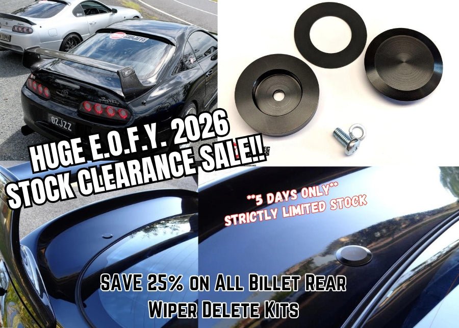 Toyota Supra Mk4 JZA80 & Mk3 JZA70 Billet Rear Wiper Delete Kit - Pro Spec Imports - 