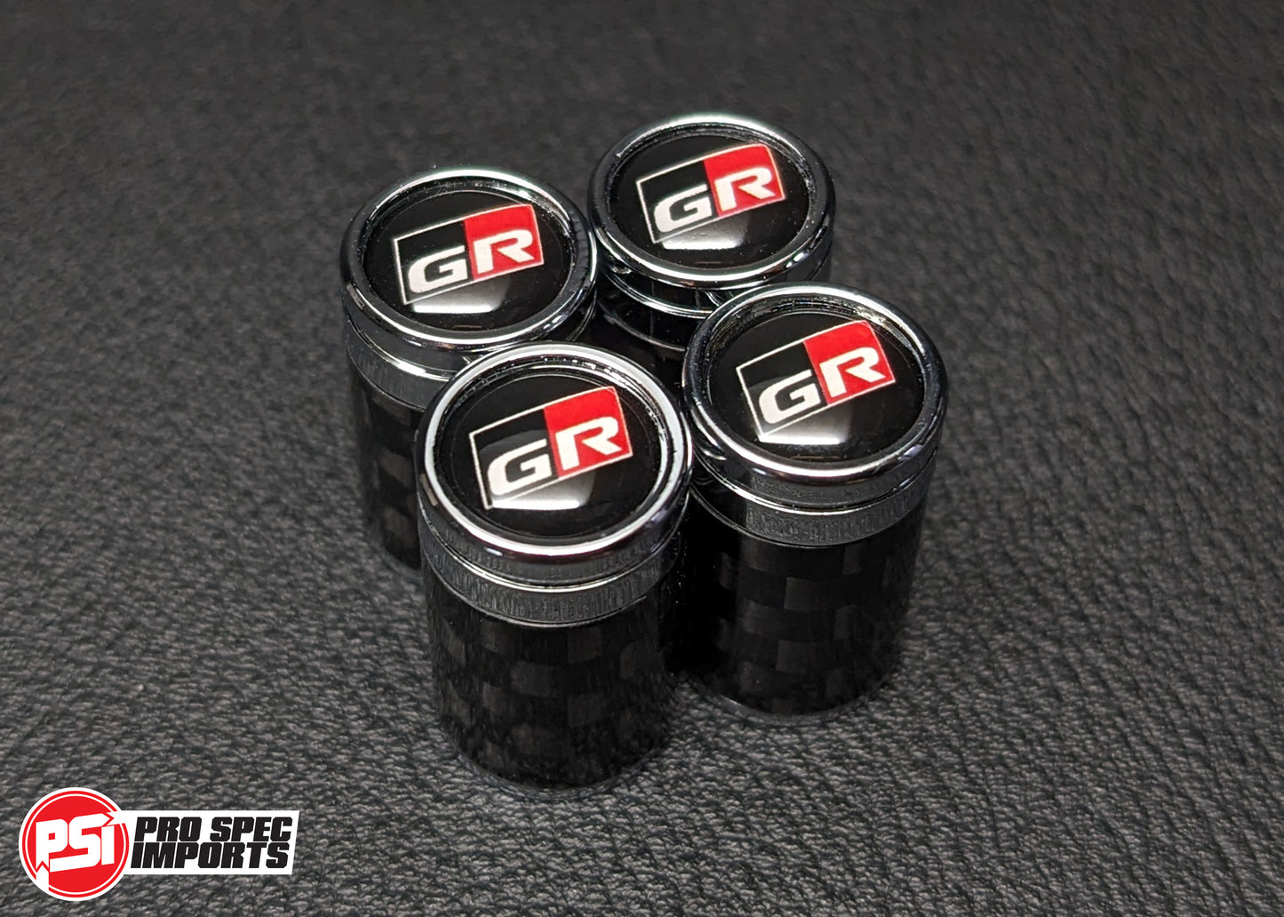 Carbon Fibre Tire Valve stem caps for GR Supra, GR86, GR Yaris, GR Corolla, GR Hilux, GR Land Cruiser, Wheel, Accessories Gift