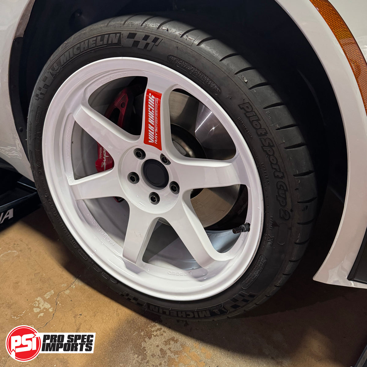 Rays TE37SL Centre Caps - To Suit A90 (MK5) Toyota Supra, 66.5 to 73.1 Hubcentric