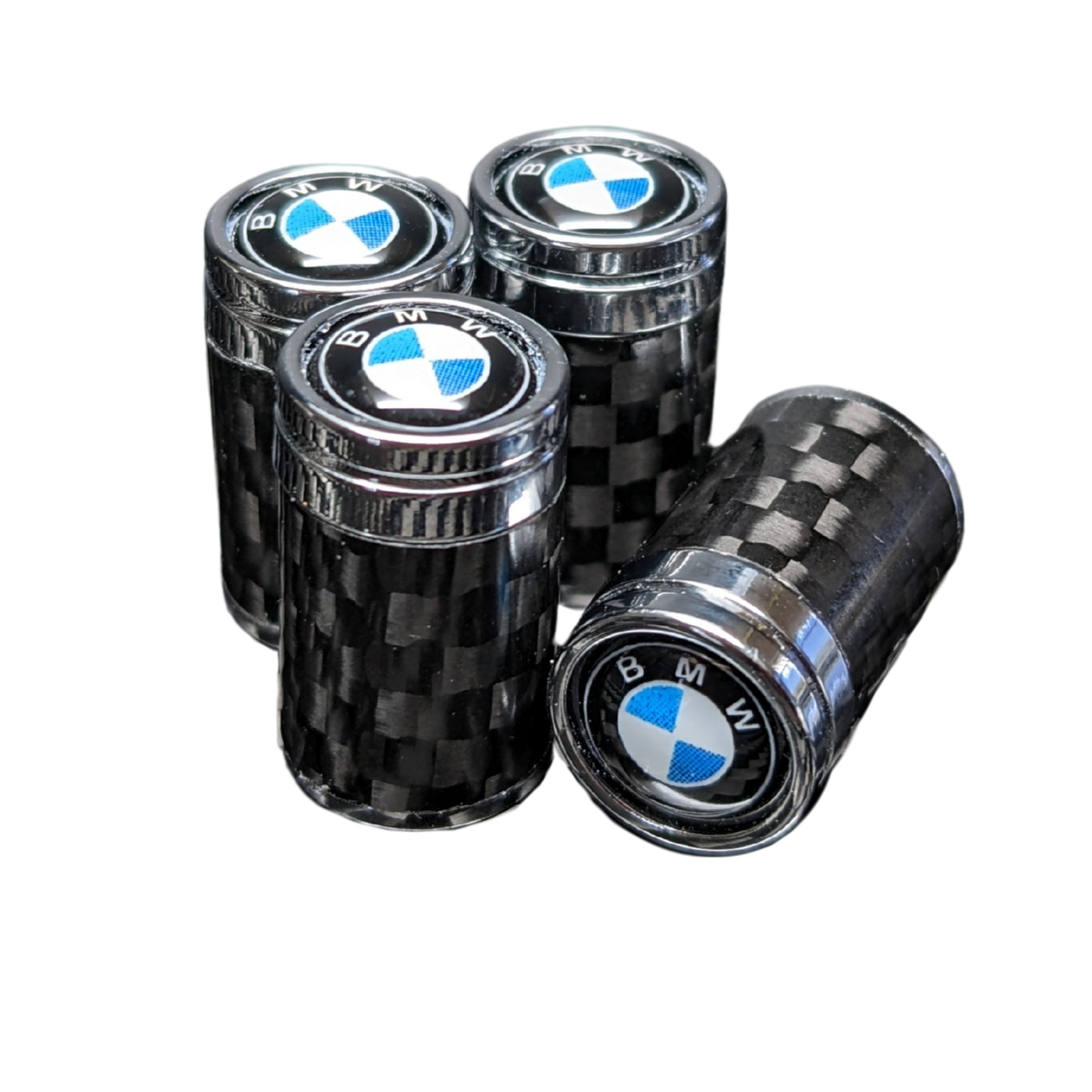 BMW Compatible Carbon Fiber Tire Valve Stem Caps X5 X3 X7 M2 M3 M5 E30 E36 E