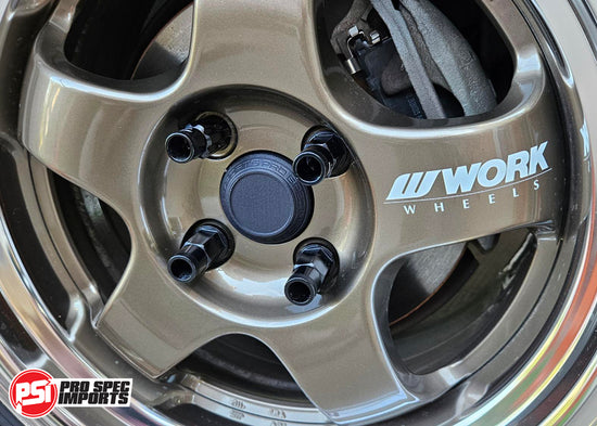 *PRE-ORDER* Work Meister S1 2P 15" Centre Caps, Suit 4x100 PCD Toyota - 54/60mm Hubcentric, MR2 AW11
