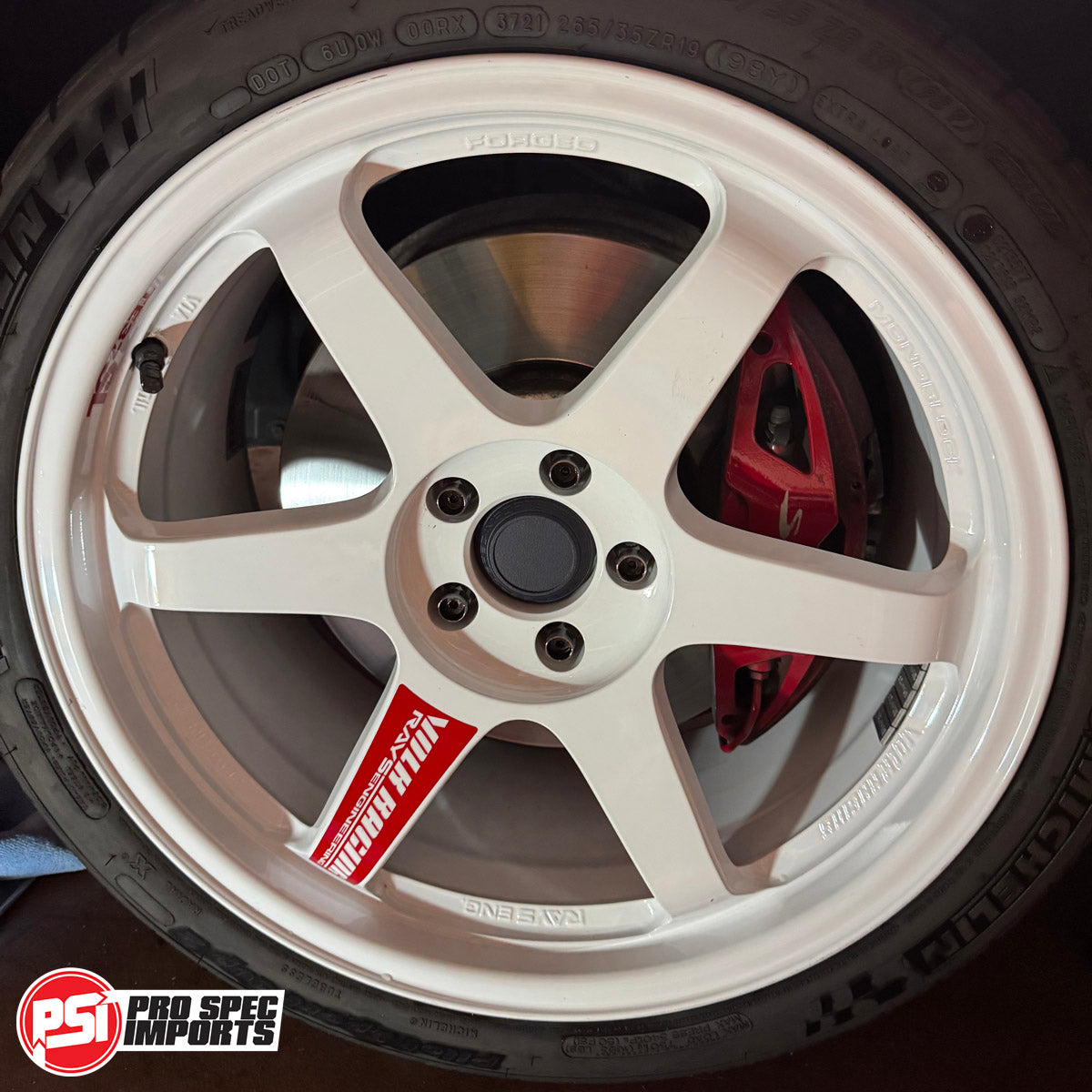 Rays TE37SL Centre Caps - To Suit A90 (MK5) Toyota Supra, 66.5 to 73.1 Hubcentric