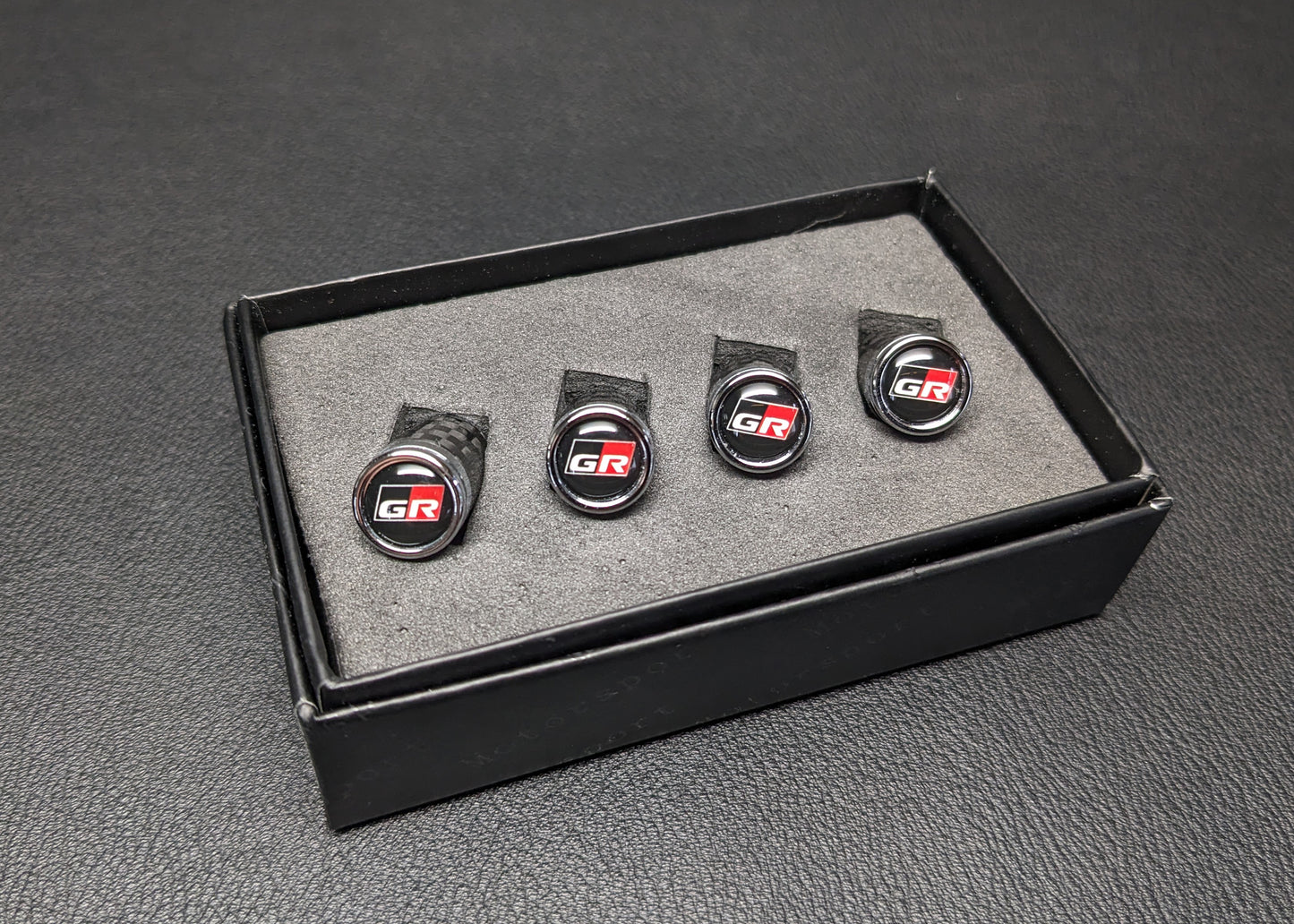 Carbon Fibre Tire Valve stem caps for GR Supra, GR86, GR Yaris, GR Corolla, GR Hilux, GR Land Cruiser, Wheel, Accessories Gift