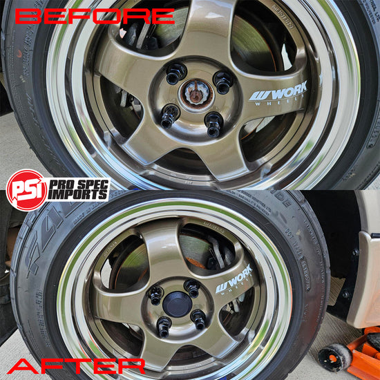 *PRE-ORDER* Work Meister S1 2P 15" Centre Caps, Suit 4x100 PCD Toyota - 54/60mm Hubcentric, MR2 AW11