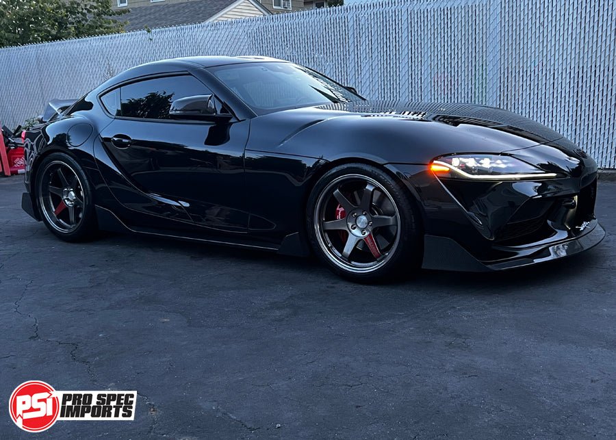 *PRE - ORDER* Rays TE37SL & CE28SL Centre Caps - A90 (MK5) Toyota Supra - Billet Aluminum 6061 - T6, 66.5 to 73.1 Hubcentric - Pro Spec Imports - Machined Silver Anodised - 