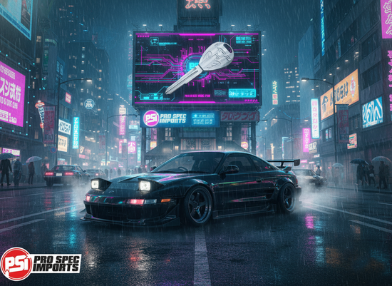 Suit Toyota MR2 SW20 Titanium Key Blank - Machine Finish