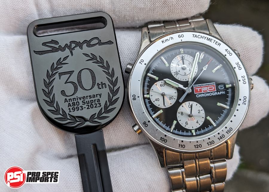 (SOLD OUT) Limited Edition 30th Anniversary A80 Supra Key - PVD Stealth Black Titanium