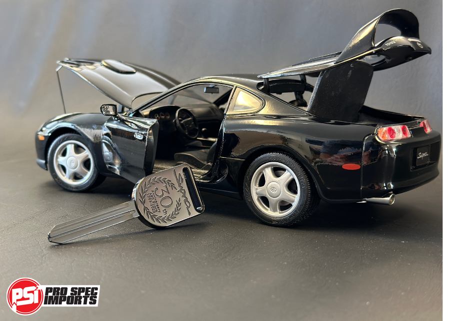 (SOLD OUT) Limited Edition 30th Anniversary A80 Supra Key - PVD Stealth Black Titanium