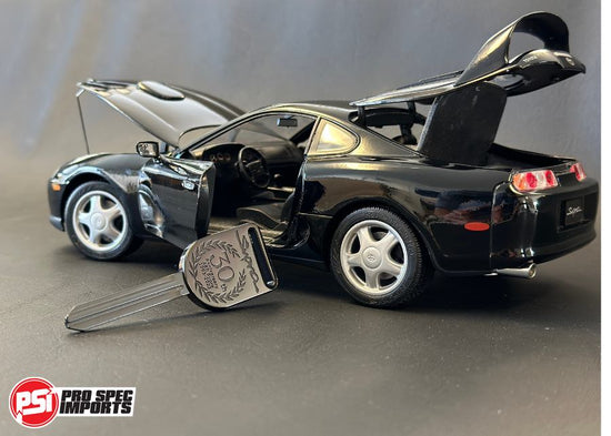 (SOLD OUT) Limited Edition 30th Anniversary A80 Supra Key - PVD Stealth Black Titanium