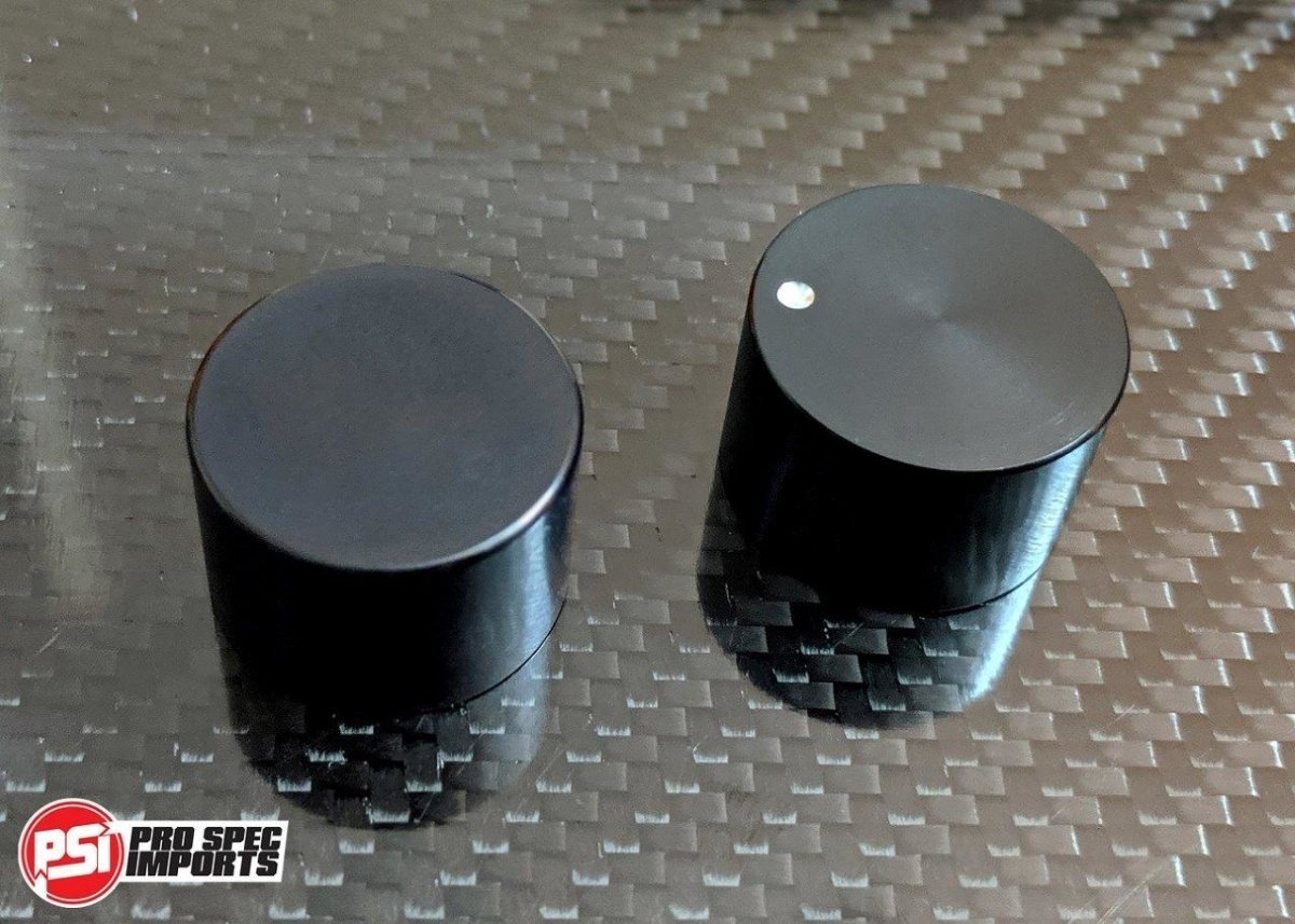 Euro Supra Interior - Stealth Black Billet HVAC 6pc Combo - Pro Spec Imports - Black Dials - Plain - 