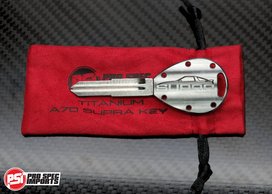 Suit Toyota A70/MK3 Supra Titanium Key Blank - Machine Finish