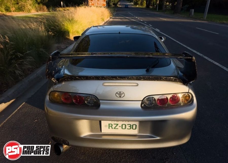 *PRE-ORDER* Carbon Fibre Mk4 Supra Wing / Trunk / Hatch / Ducktail / Boot lip for under TRD Wing or OEM Wing Spoiler