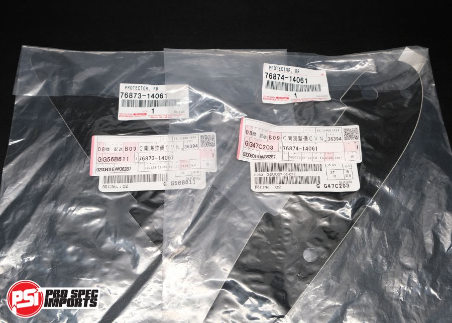 Genuine Toyota OEM JZA80 MK4 Supra Rear Spoiler Gaskets  | P/N 76873-14061 & 76874-14061