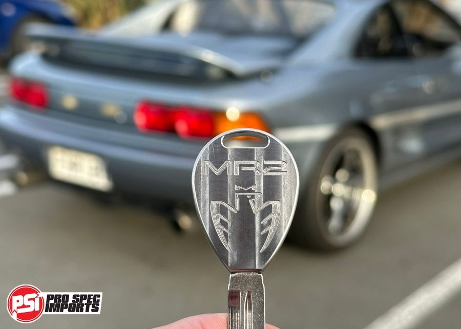 Titanium Key For Toyota MR2 SW20  '89-'99 / MR-S ZZW30 '99-'07 Custom Uncut Master Blank - Machine Finish