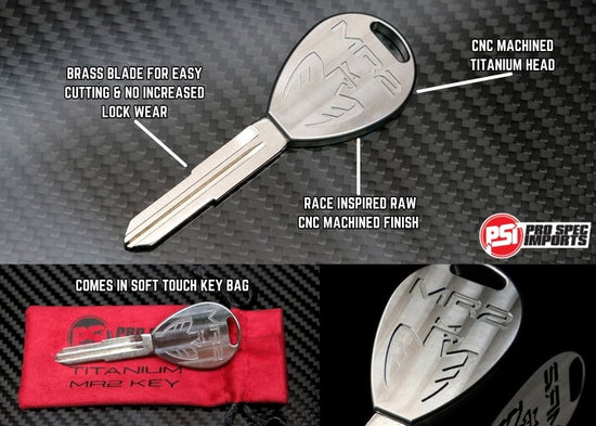 Titanium Key For Toyota MR2 SW20 MK2 (1989-1999) Custom Uncut