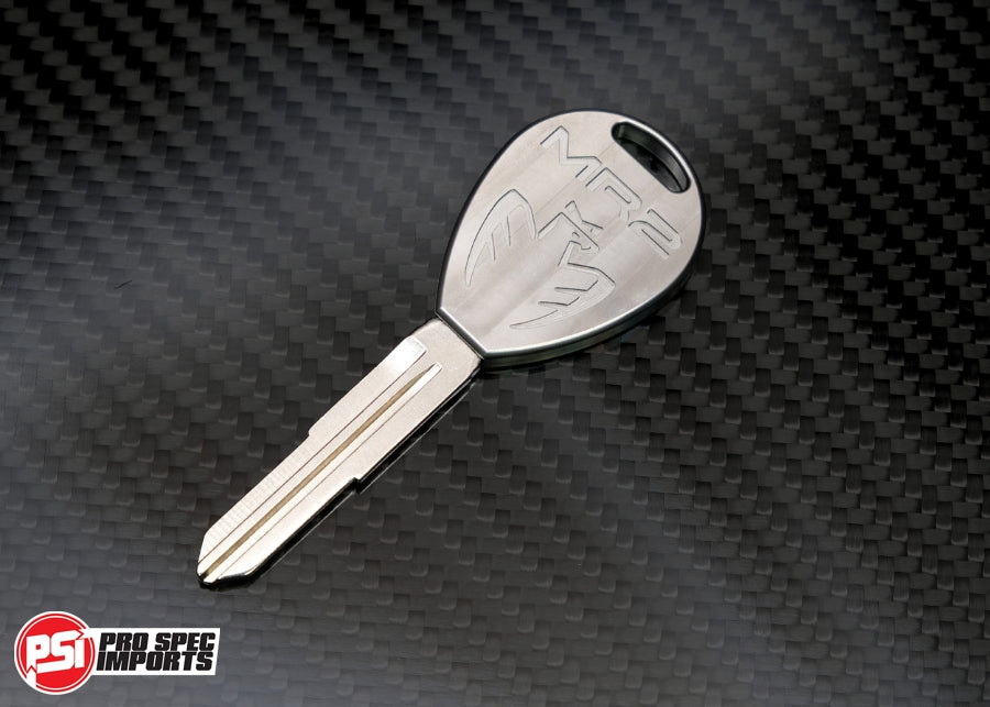 Titanium Key For Toyota MR2 SW20 MK2 (1989-1999) Custom Uncut Master Blank - Machine Finish