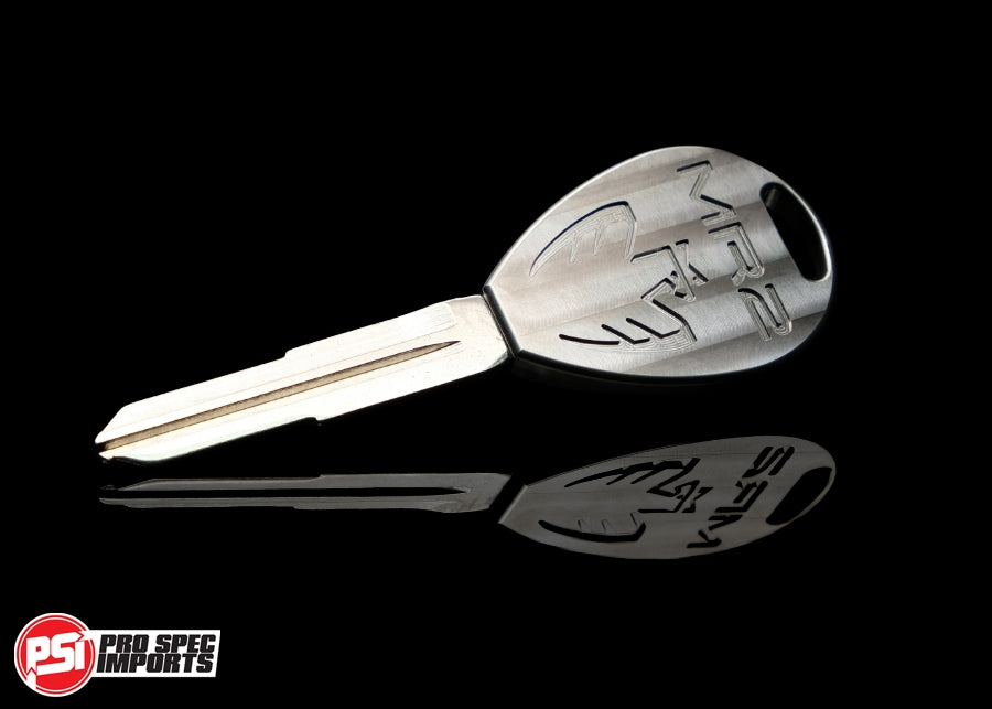 Titanium Key For Toyota MR2 SW20 MK2 (1989-1999) Custom Uncut Master Blank - Machine Finish