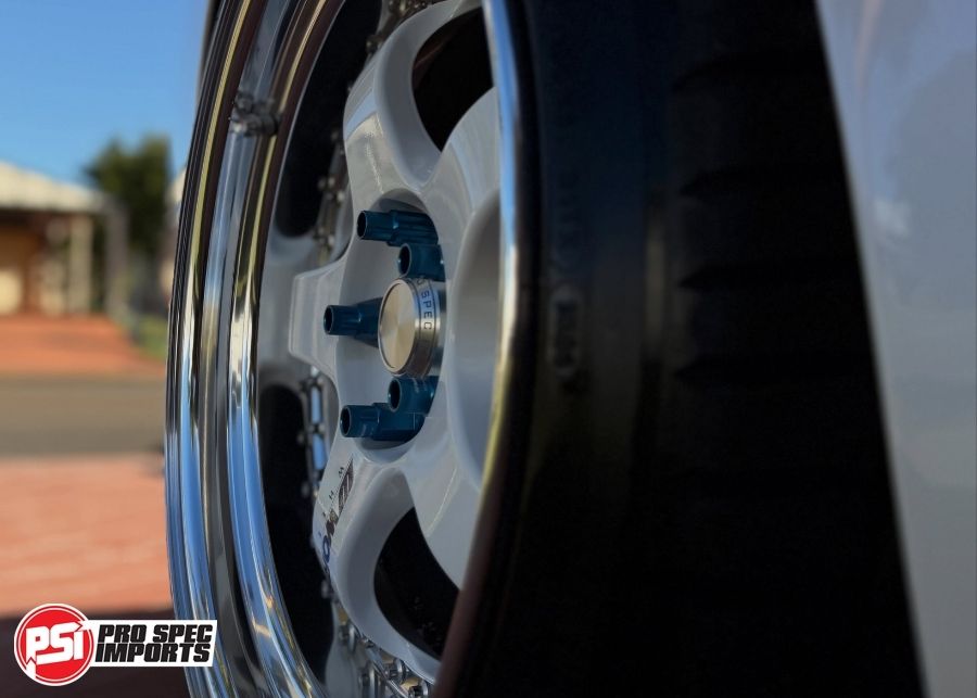 Work Meister S1 3P Centre Caps Billet CNC Alloy - Suit Nissan 66.1mm to 73.1mm Hub ring - Silvia S13, S14, S15, 180SX, 200SX, 300ZX, 350Z, 370Z (Not GTR), 34mm Height