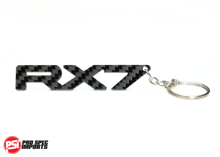 Carbon Fibre keychain for Mazda RX7 FD FC SA, rotor, rotary, gift, accessory