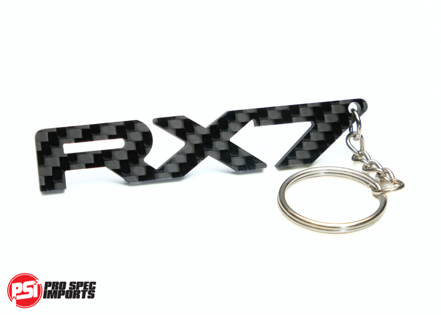 Carbon Fibre keychain for Mazda RX7 FD FC SA, rotor, rotary, gift, accessory